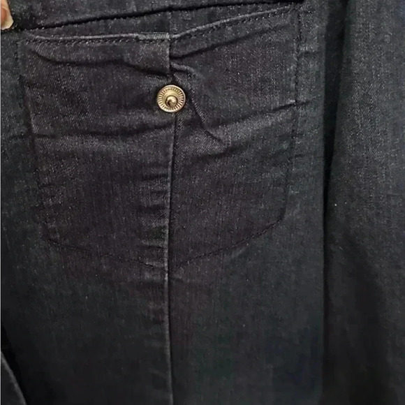 In Wear Jeans Denim Long Sleeve Full Button Up Dress Size 4 - Picture 8 of 8